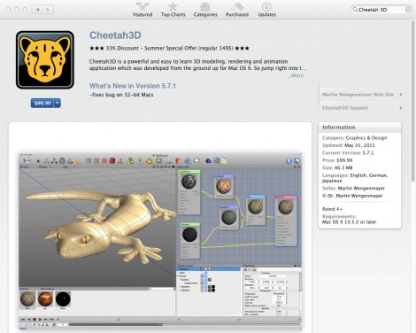 05_app_cheetah_3d 排名前20位的Mac App Store應(yīng)用程序平面設(shè)計師。